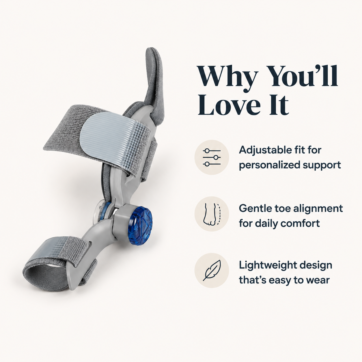 Stridara Post-Surgical Toe Orthosis.