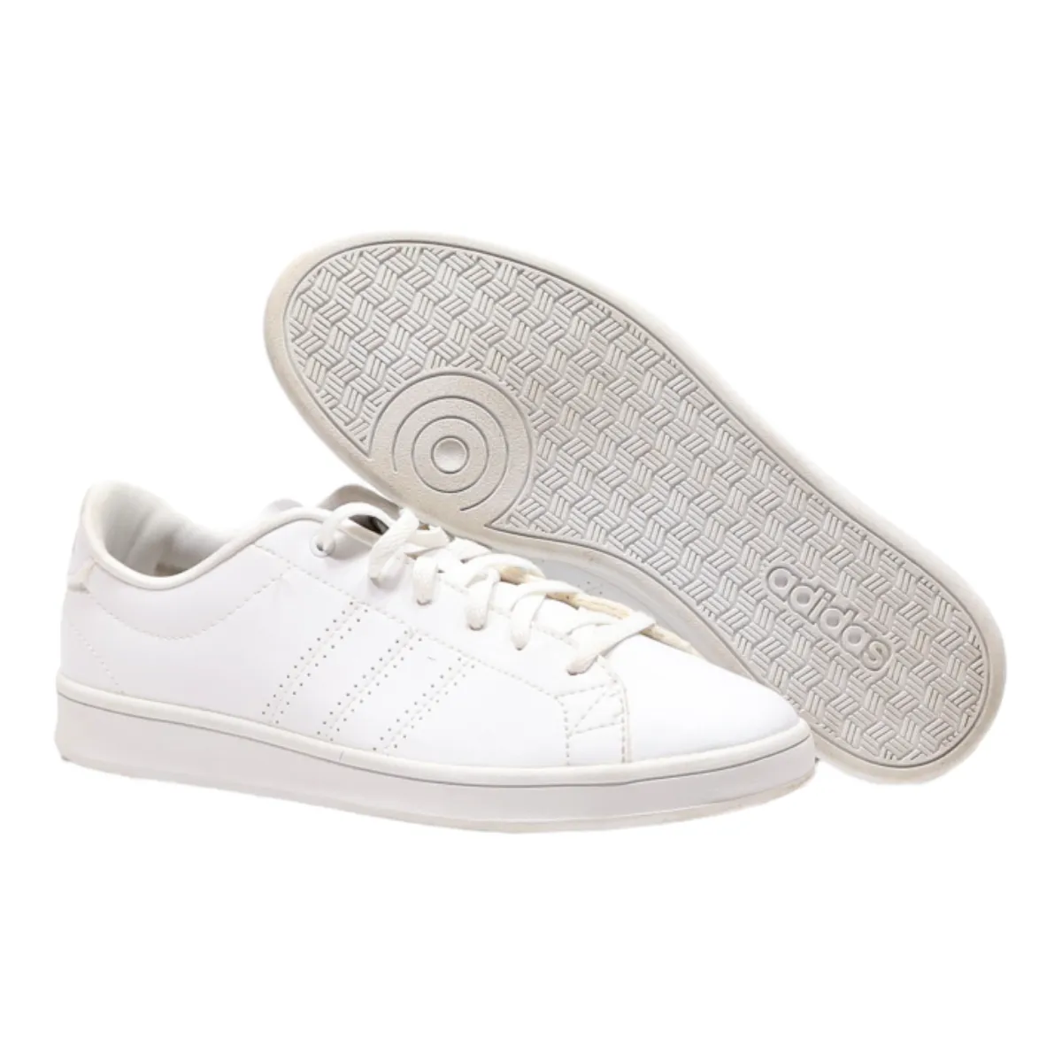 ADIDAS Advantage Clean 2018 Sneaker Trainers White Leather Womens UK 4.5