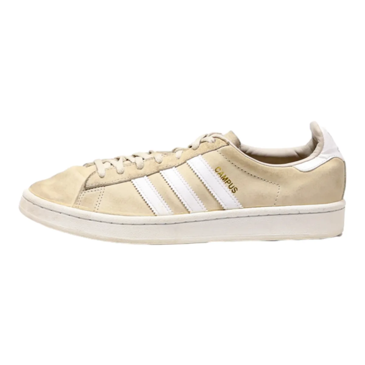 ADIDAS Campus 2017 Sneaker Trainers Beige Canvas Womens UK 7.5