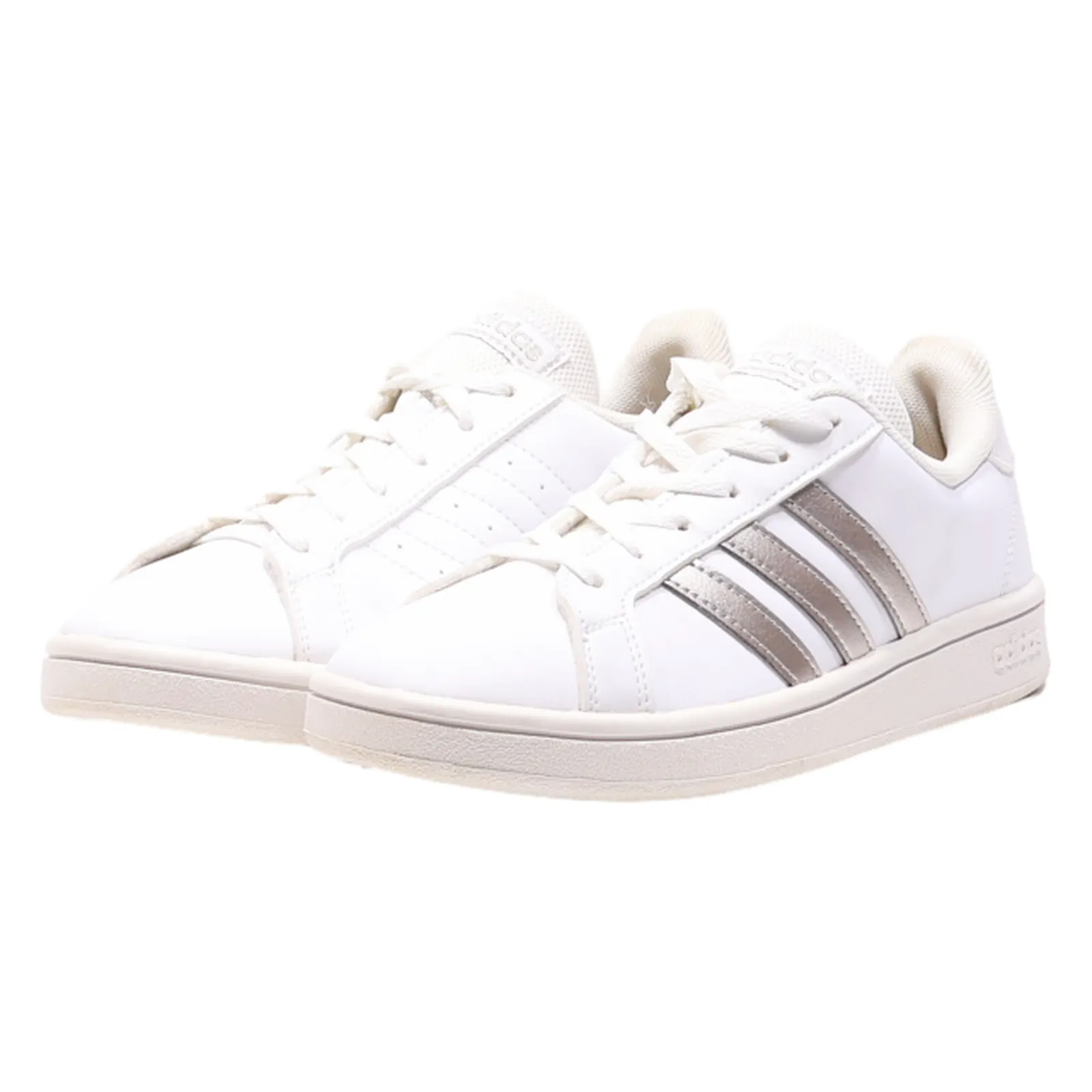 ADIDAS Grand Court Sneaker Trainers White Leather Womens UK 4.5