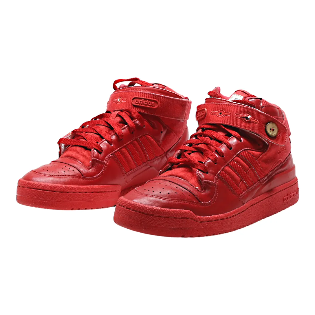 ADIDAS High Top Trainers Red Synthetic Mens UK 11