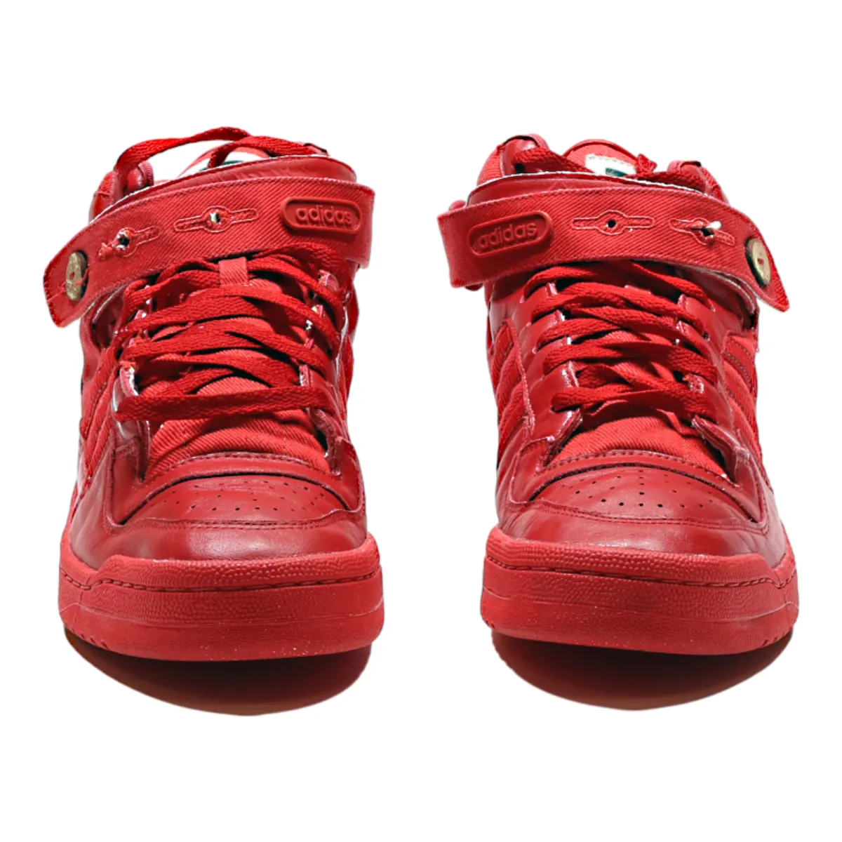 ADIDAS High Top Trainers Red Synthetic Mens UK 11