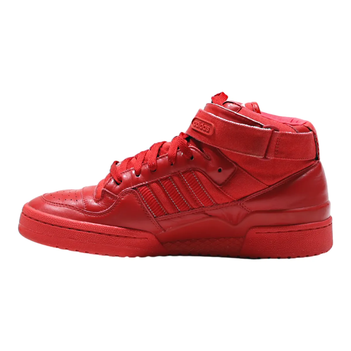 ADIDAS High Top Trainers Red Synthetic Mens UK 11