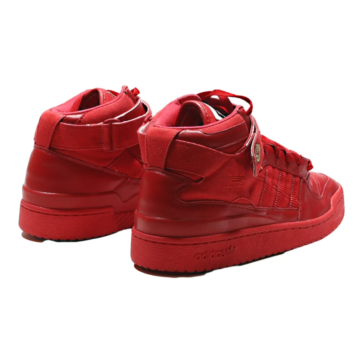 ADIDAS High Top Trainers Red Synthetic Mens UK 11