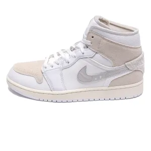 Air Jordan 1 Mid SE Craft 'Inside Out' White/Grey