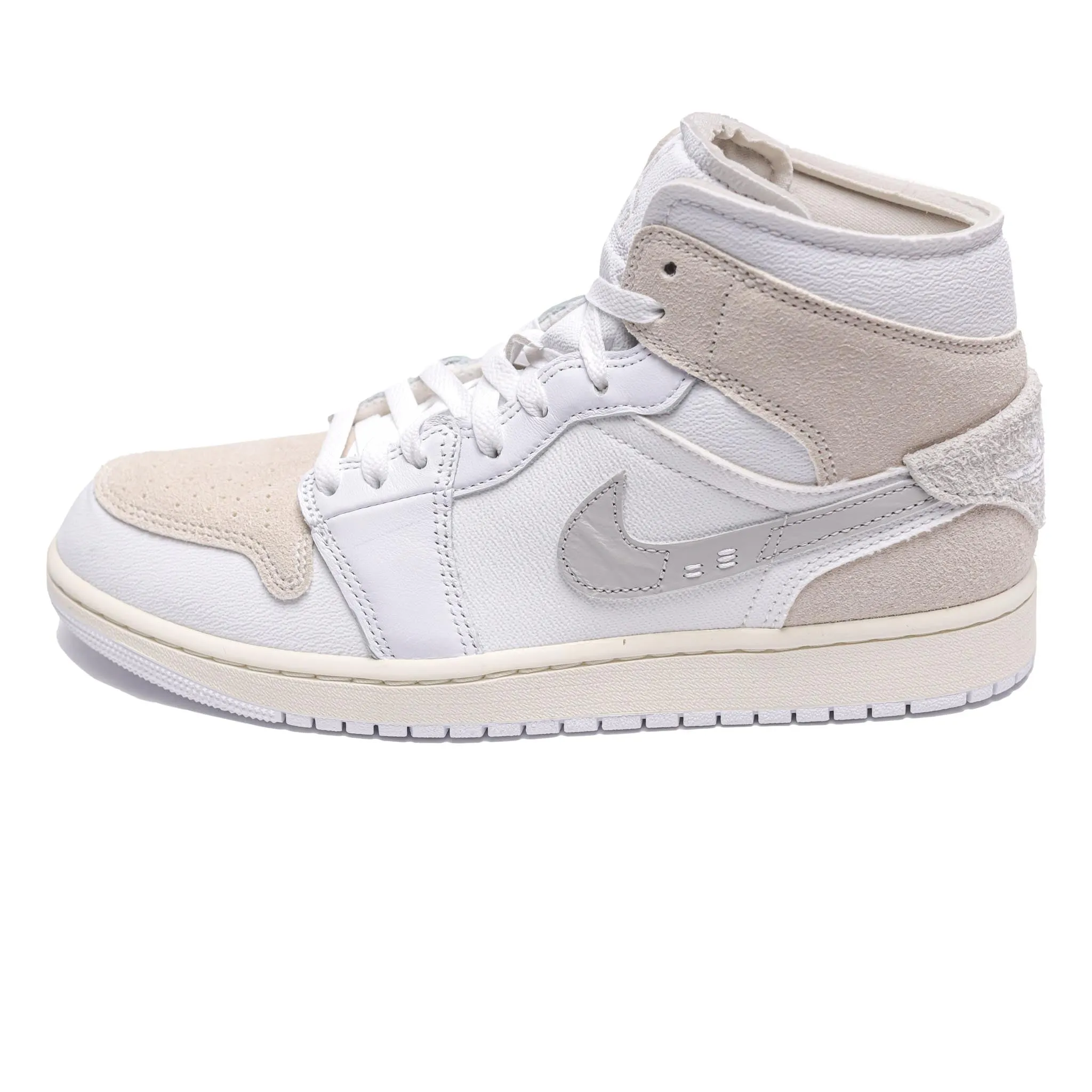 Air Jordan 1 Mid SE Craft 'Inside Out' White/Grey