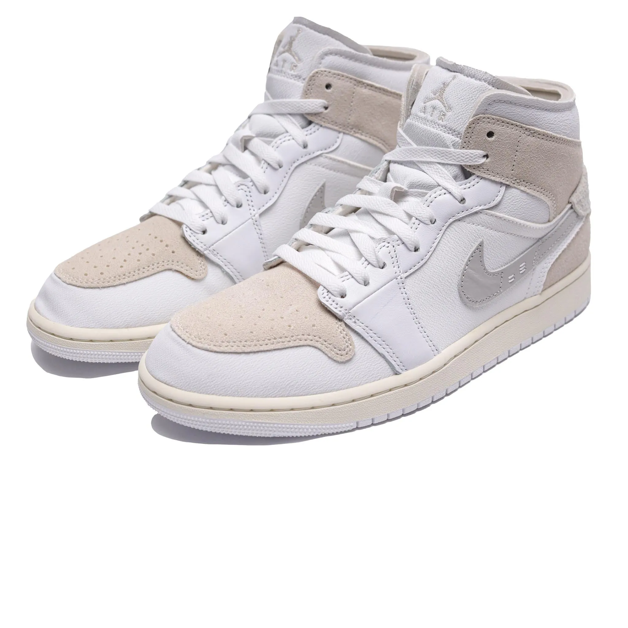 Air Jordan 1 Mid SE Craft 'Inside Out' White/Grey