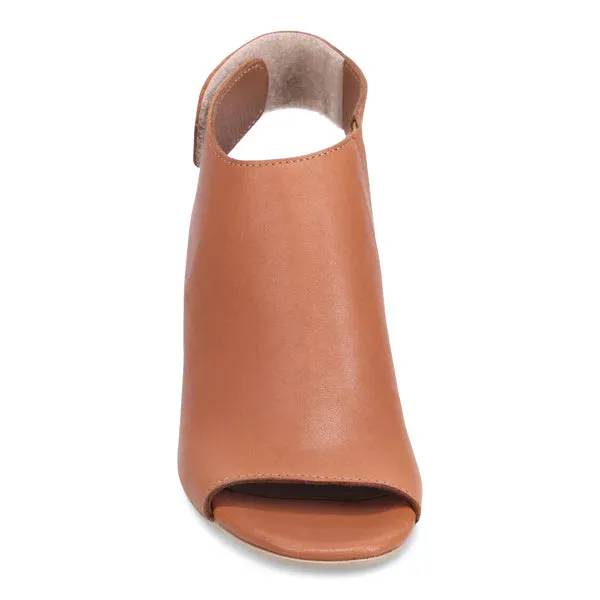 Bueno Rachel Heeled Sandal  -  Dark Tan
