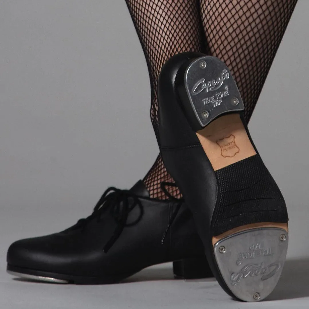 Capezio CG19 | Cadence Leather Tap Shoes | Full Leather Sole Tap Shoes | Black or Tan