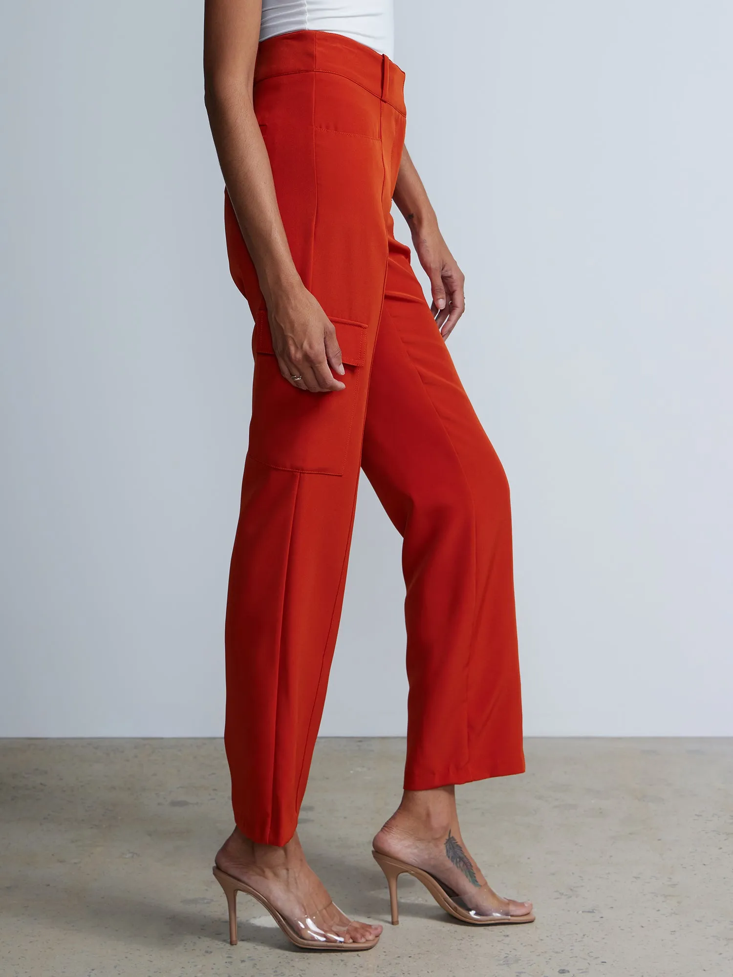Cargo High Rise Bootcut Pant