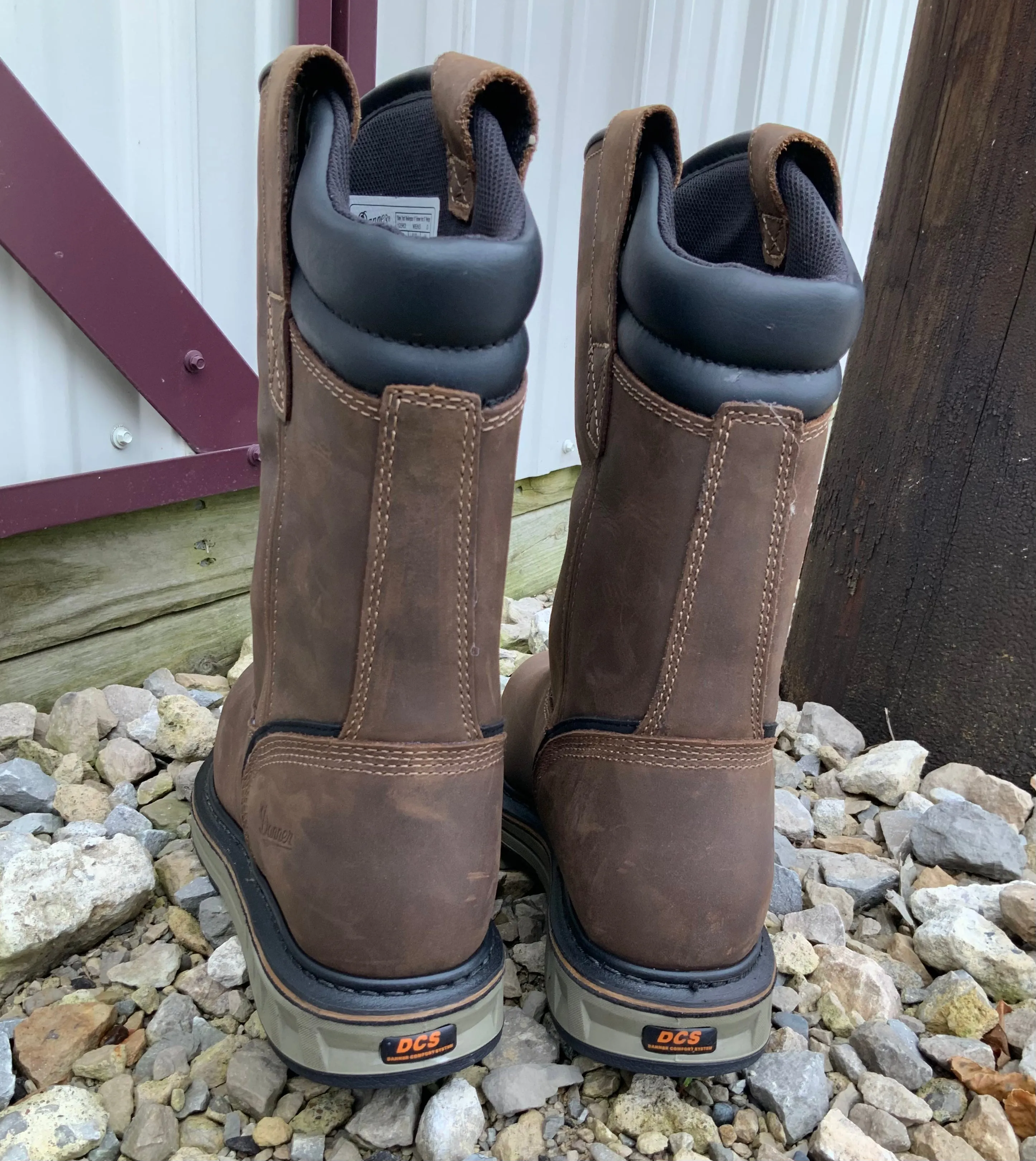 Danner Men's Wellington 11" Brown Waterproof And Slip Resistant Wedge Work Boots 12562
