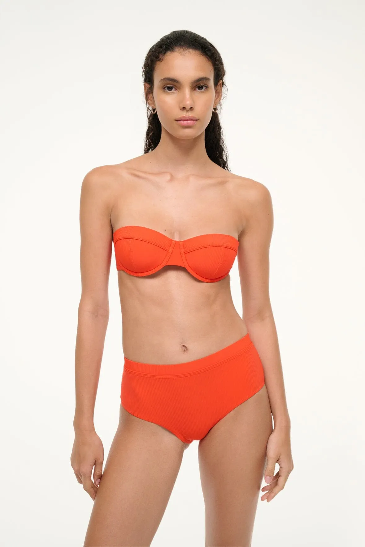 DEVON HIGH RISE BIKINI BOTTOM | CAYENNE