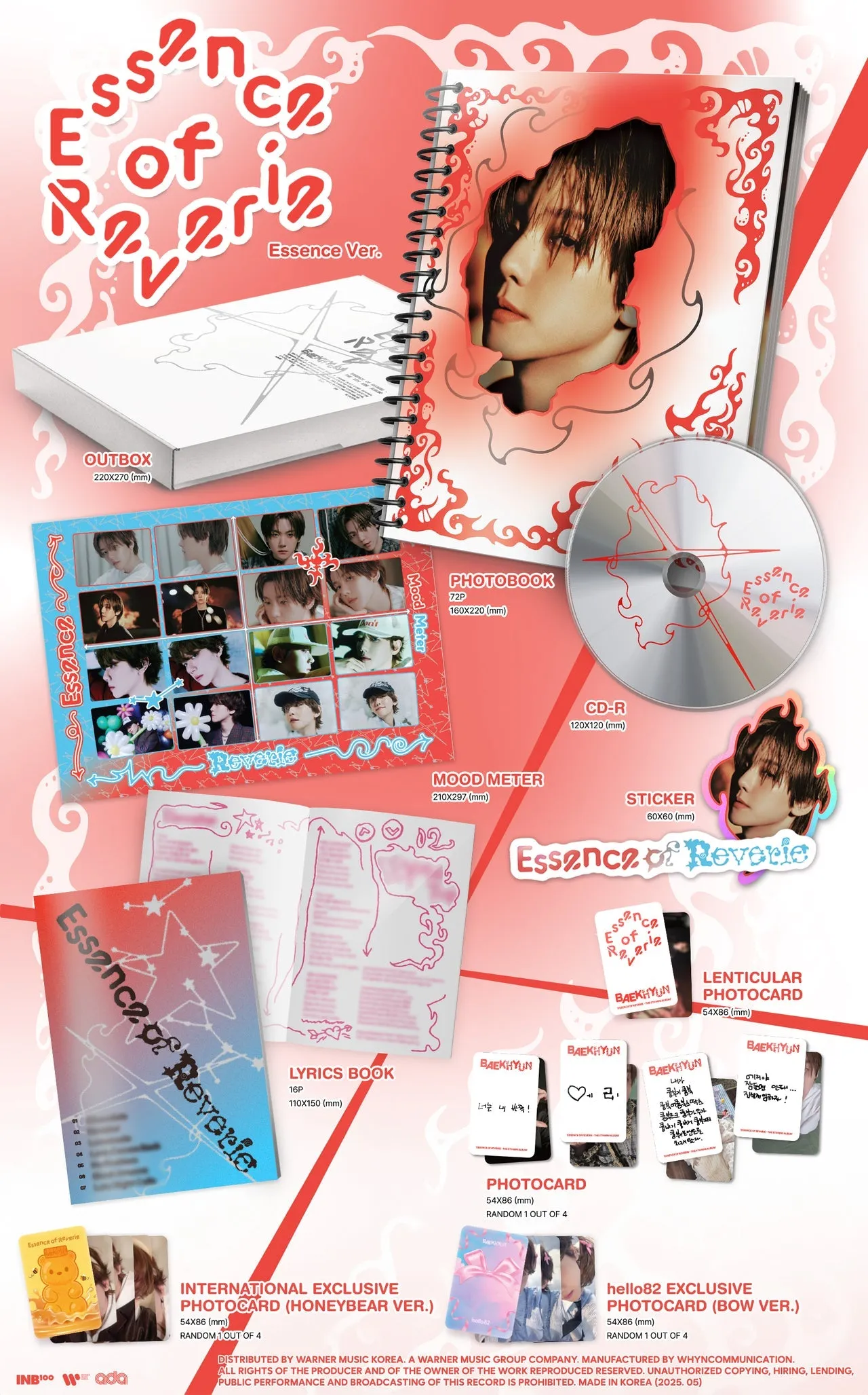 EXO - BAEKHYUN - The 5th Mini-Album 'Essence of Reverie' (POP-UP Exclusive)