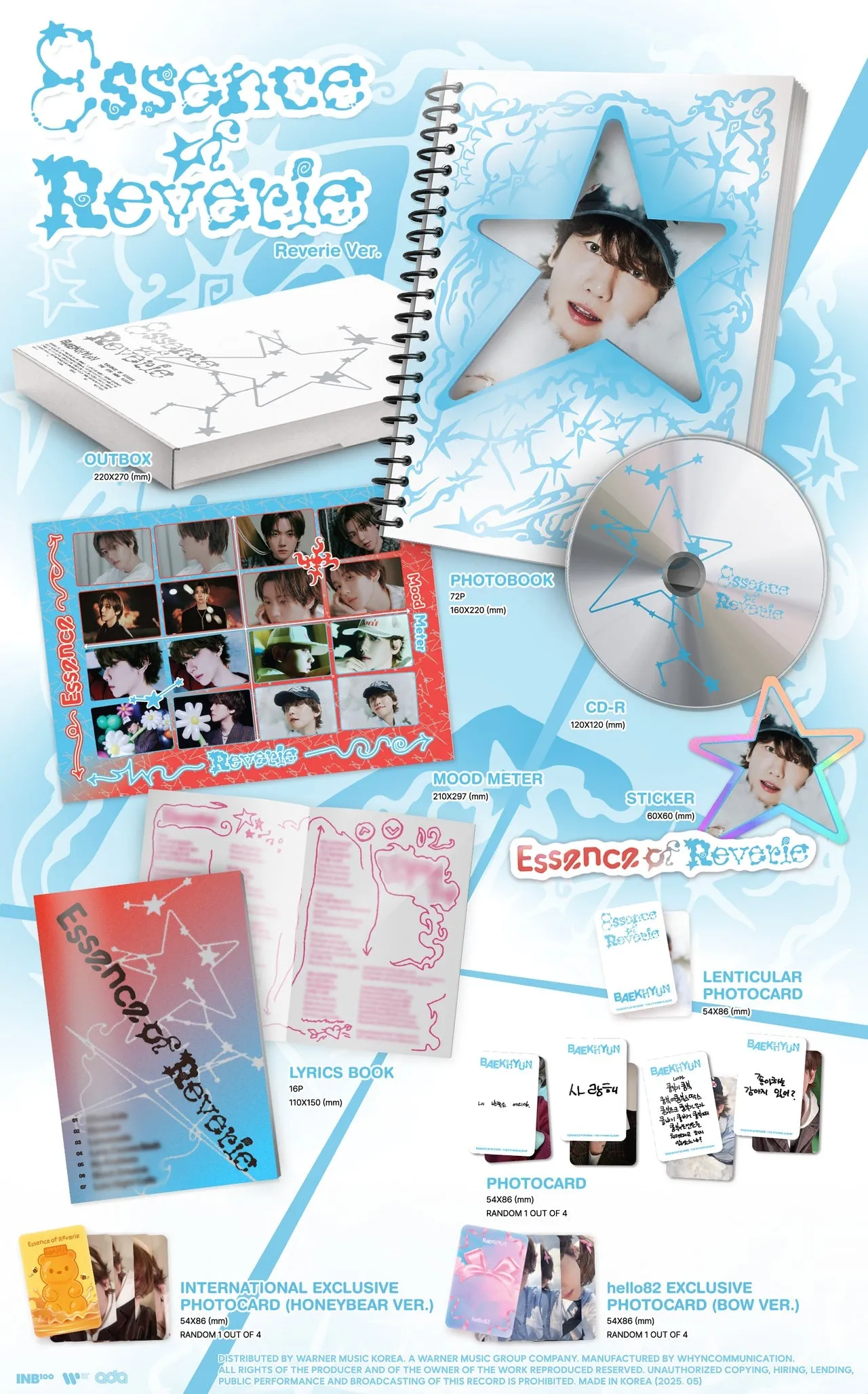 EXO - BAEKHYUN - The 5th Mini-Album 'Essence of Reverie' (POP-UP Exclusive)