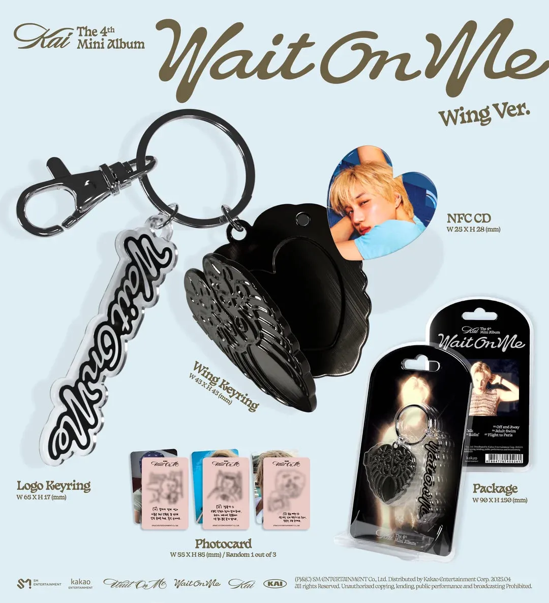 EXO - KAI - 4th Mini-Album 'Wait On Me' (Wing Version) (SMART ALBUM)
