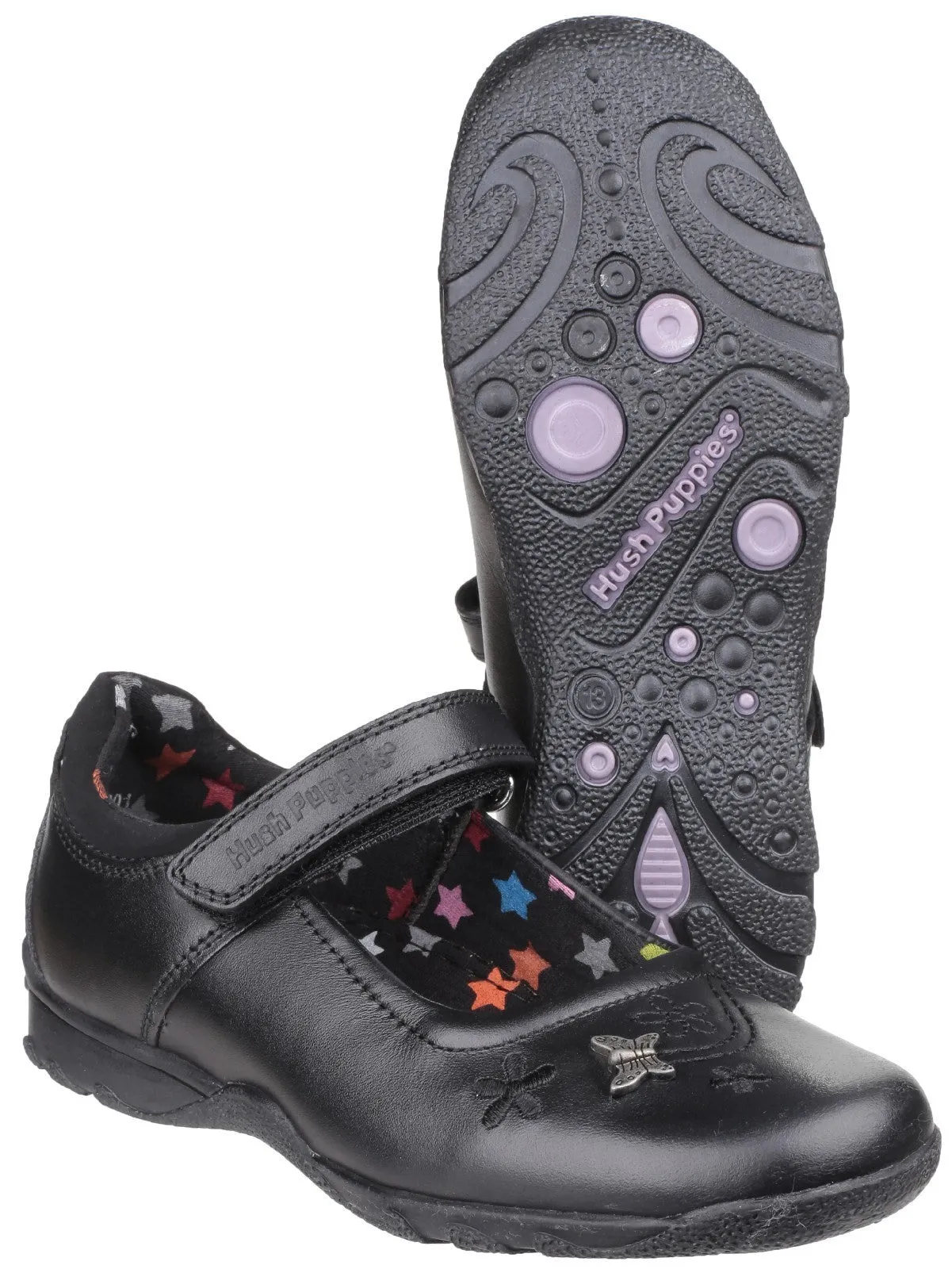Hush Puppies Clare Senior School Shoe