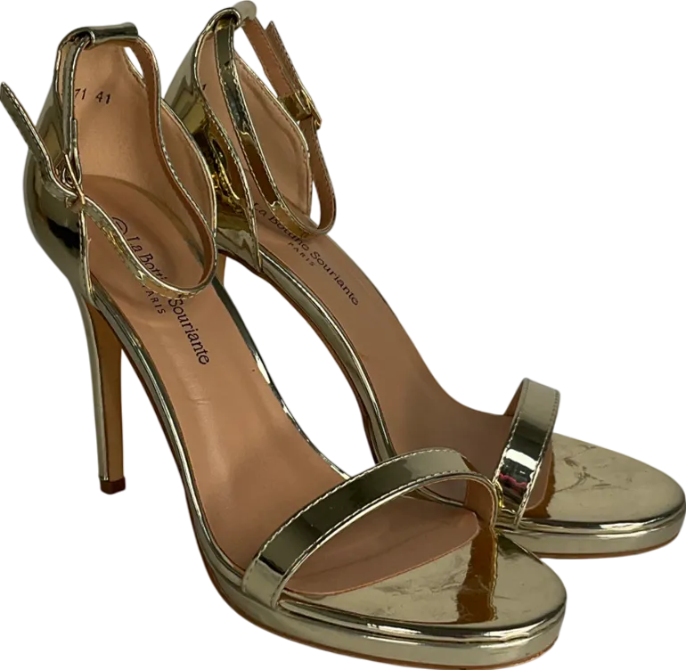 la bottine souriante Metallic Lea Heeled Sandals UK 8 EU 41 