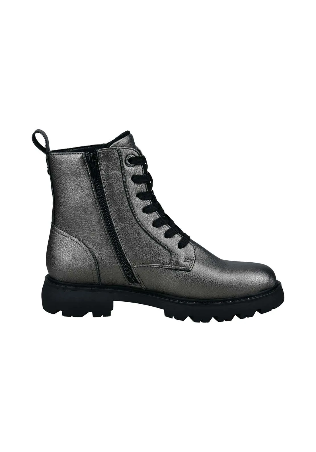 Lorry Lace Up Boot - Grey / Dark Grey / Metalics