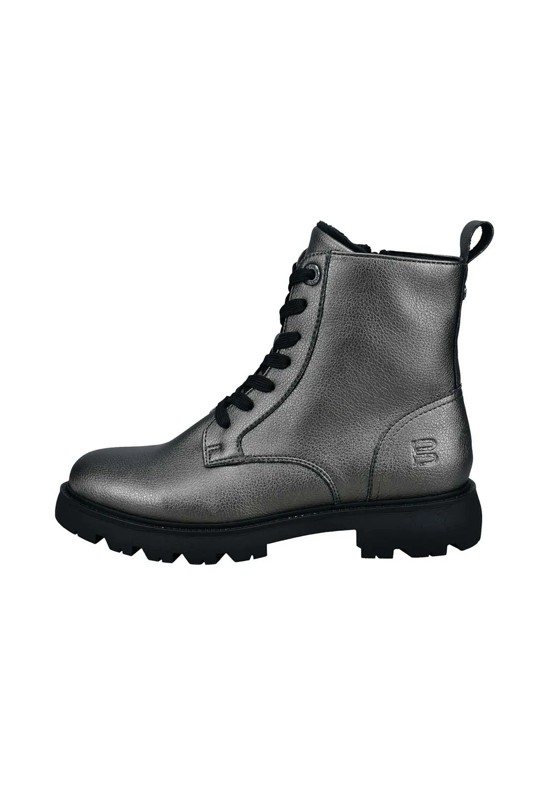 Lorry Lace Up Boot - Grey / Dark Grey / Metalics