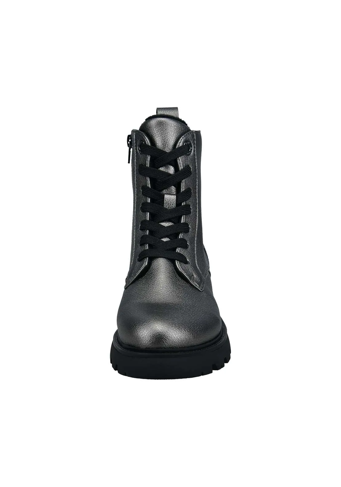 Lorry Lace Up Boot - Grey / Dark Grey / Metalics
