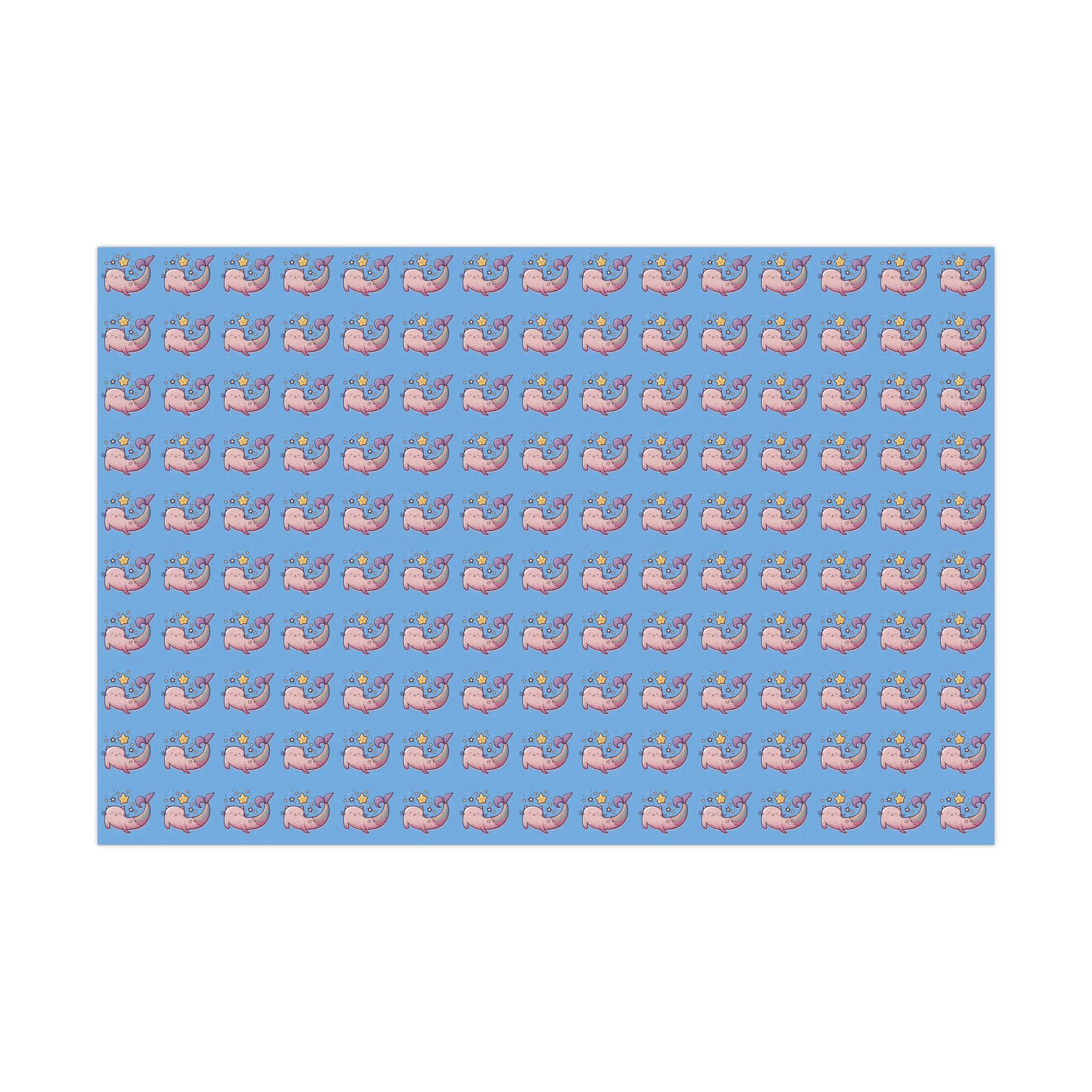 mermaid cat wrapping paper, mercat wrapping paper, mercat gift wrap, mermaid cat gift wrap, gift wrap, wrapping paper, cat, mermaid, birthday