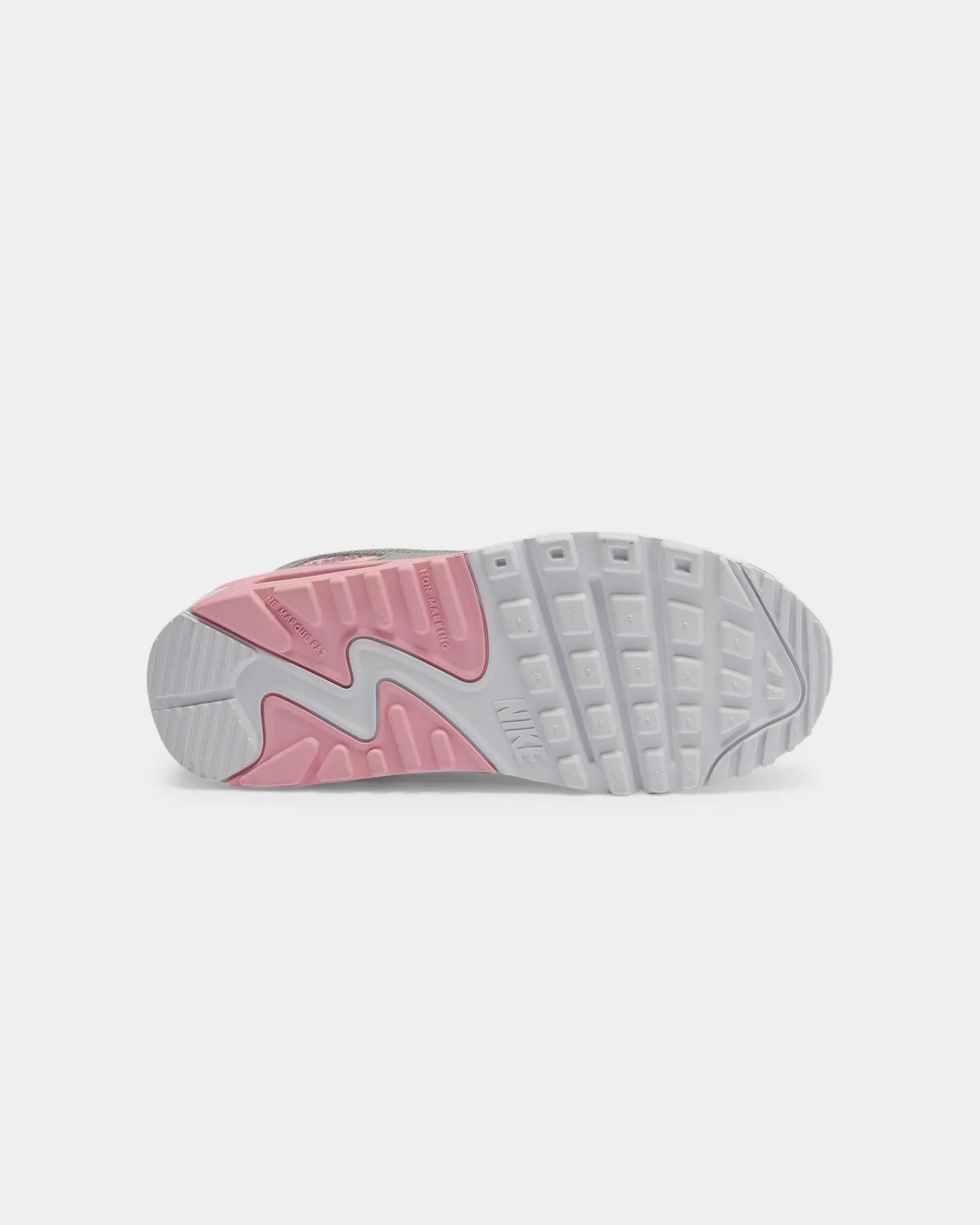 Nike Kids Air Max 90 LTR (GS) Grey/Silver/White