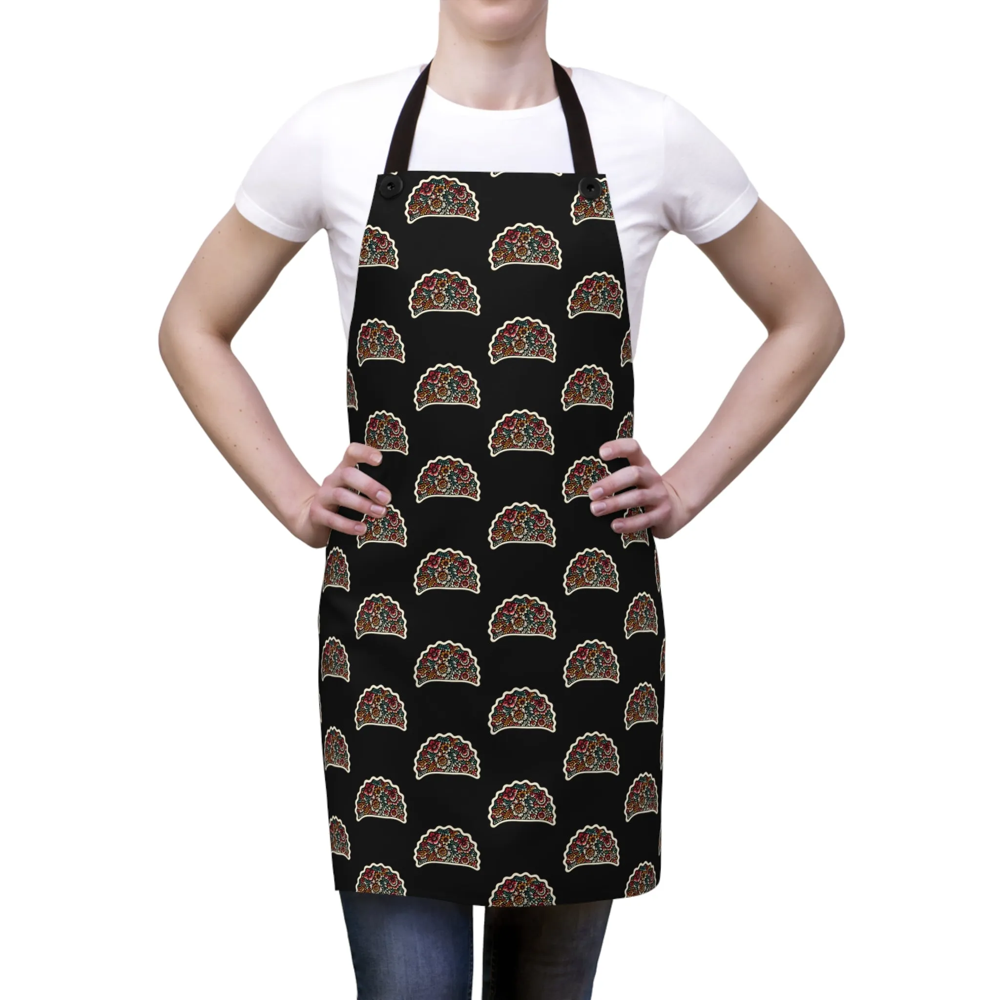 Pierogi Artistic Folk Art Apron