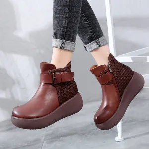 Retro Handmade Waterproof Boots | Gift Shoes
