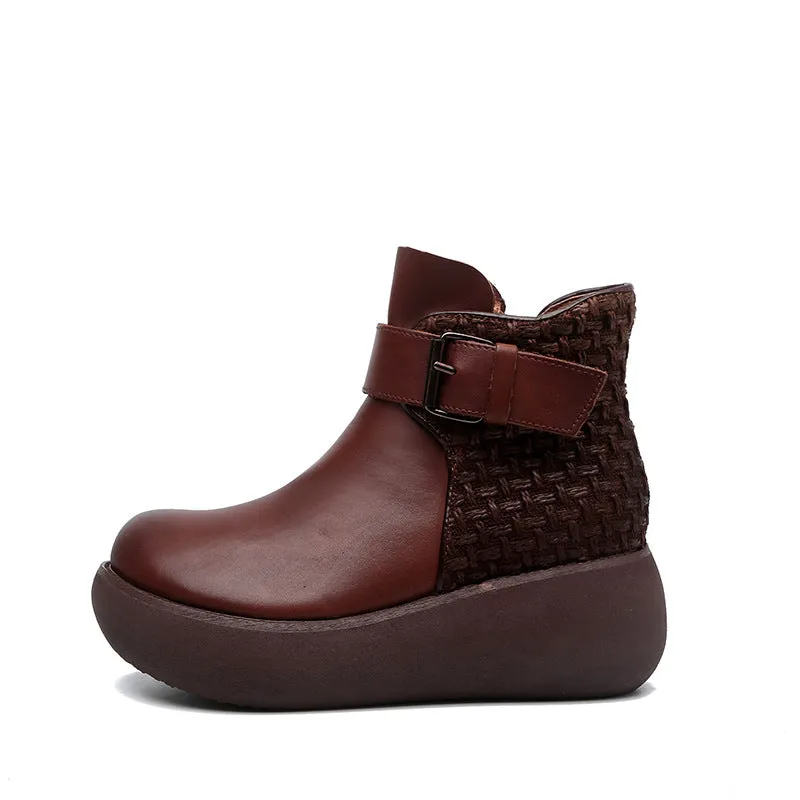 Retro Handmade Waterproof Boots | Gift Shoes