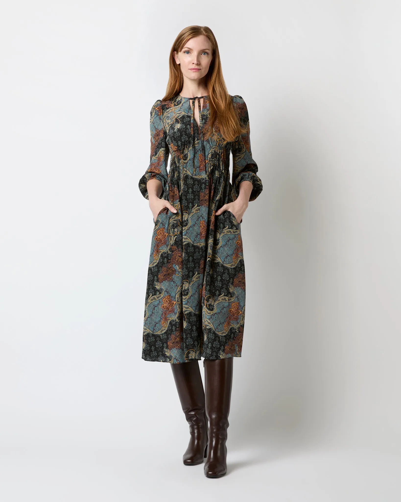 Rouen Dress in Azure