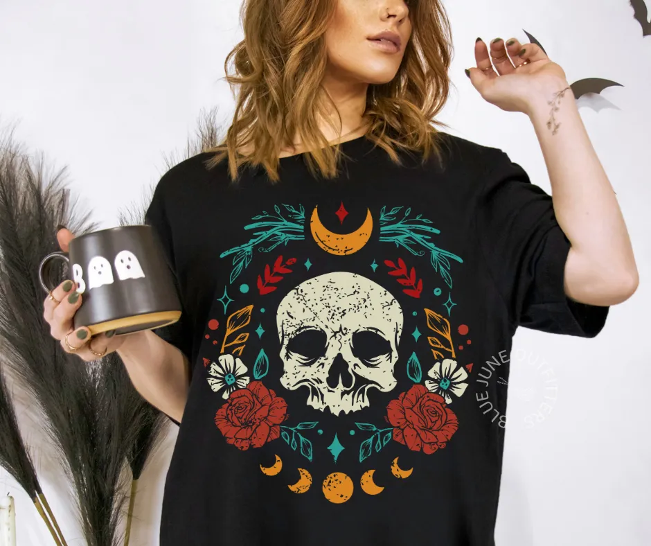 Skull Magic | Witchy Boho Comfort Colors Tee