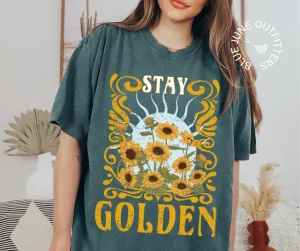 Stay Golden | Retro Hippie Comfort Colors Tee
