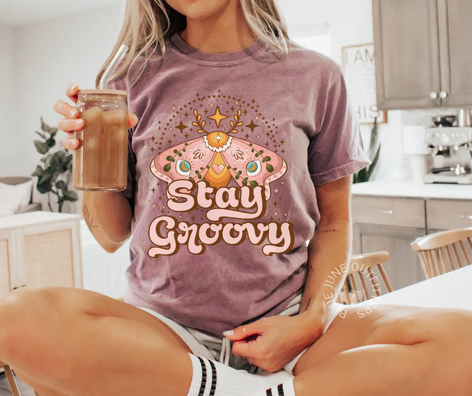 Stay Groovy Butterfly | Boho Comfort Colors Tee
