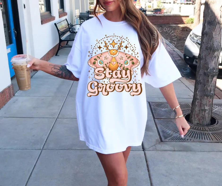 Stay Groovy Butterfly | Boho Comfort Colors Tee