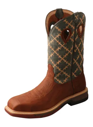 Twisted X Men's 12" Nano Toe Western Work Boot MXBN002