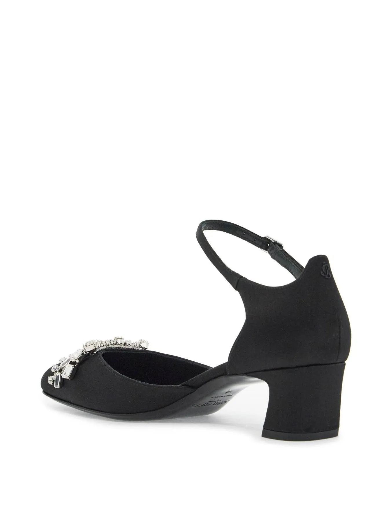Verity Satin Block Heel Slingbacks