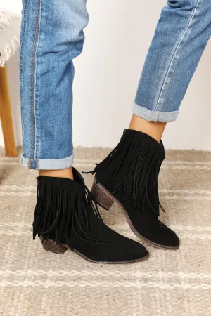 Wild West Chic: Legend Women's Fringe Cowboy Western Ankle Boots